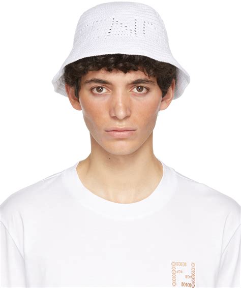 fendi bucket hat white|fendi denim bucket hat.